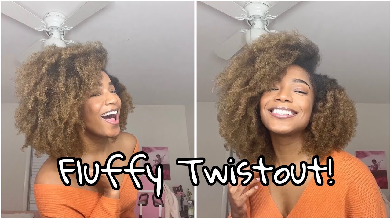 Fluffy Twistout on 4C hair!