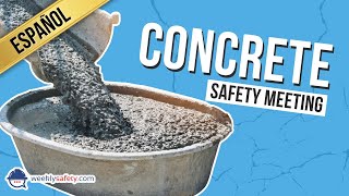 Safety Meeting on Concrete in Spanish
