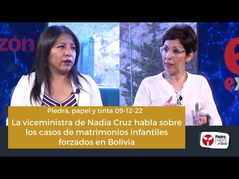 La viceministra de Nadia Cruz habla sobre los casos de matrimonios infantiles forzados en Bolivia