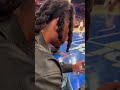 CJ STROUD OPENS A PACK OF CARDS COURTSIDE!! 🔥