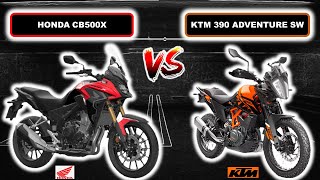 ➤ Honda CB500X vs. KTM 390 Adventure SW  Opinión Comparativa 2024 #hondacb500x #ktm390adventure