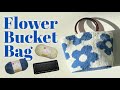 Crochet Flower Bucket Bag Tutorial