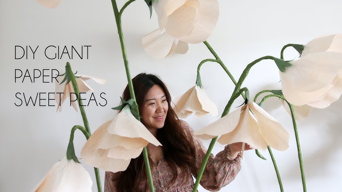 Giant Paper Flower for a DIY Wedding Backdrop - Craft Tutorial – Smile  Mercantile Craft Co.