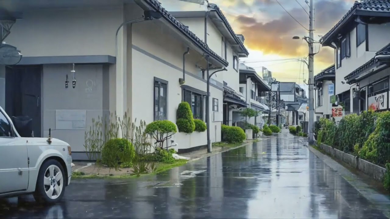 Slumbering Noise Rain Sounds in Rural Japan ASMR Sleep Haven Zzz