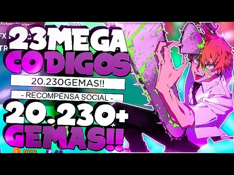 23 MEGA CÓDIGOS COM 20.230+ GEMAS NO NOVO UPDATE *JANEIRO 2023* DO