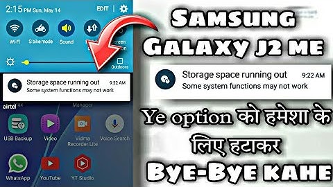 Say goodbye to the Samsung Galaxy J2 by ​​permanently eliminating the storage space running out o...