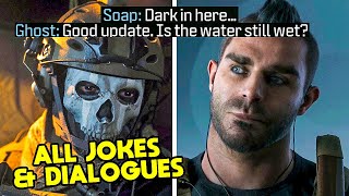 Call of Duty Modern Warfare 3 - All Ghost Jokes and Dialogues with Soap