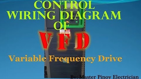VFD - Variable Frequency Drive Control Wiring Diagram (Tagalog)