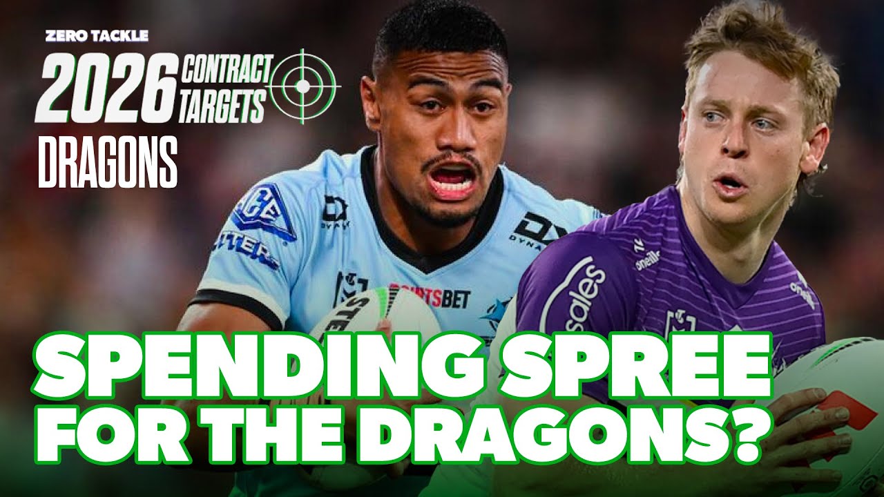 FIVE St George Illawarra Dragons 2026 Contract Targets Zero Tackle 