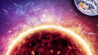 Арт футаж земля солнце космос 2021. Art footage earth sun space 2021.