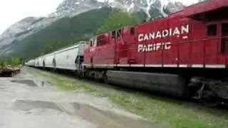 CP 8576 & 8747 mid train at Field (BC) CP 8576 & 8747 mid train at Field (BC)