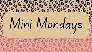Mini Mondays #save #savingschallenge