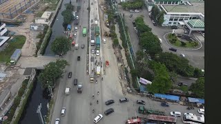 New Concrete on Jl Kaligawe Unissula Side Has Been Passed \u0026 Drilling \u0026 Backfilling Progress (020326)