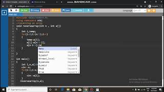 Reversing an Array