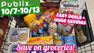 PUBLIX HAUL 10/7-10/13 | EASY DEALS & HUGE SAVINGS ON GROCERIES | NEWBIE FRIENDLY DEALS!