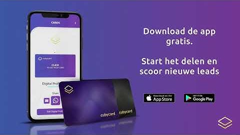 Dit is hoe cubycard werkt!. Een gratis digitale visitekaart app in combinatie met innovatie pasjes.