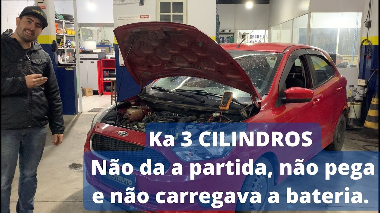 Ka 3 Cilindros Não pega, Não carrega bateria, luz de bateria acesa . Resolvido