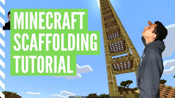 How To Make SCAFFOLDING In Minecraft (And Use It)