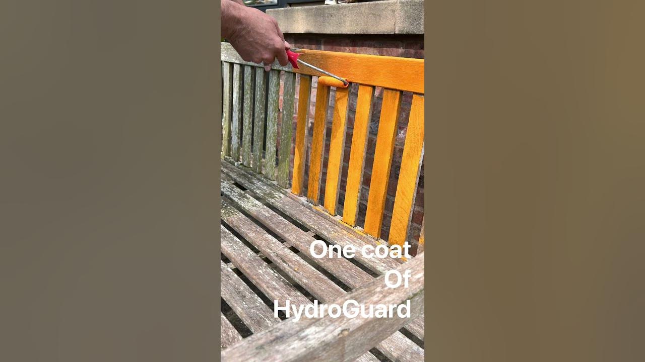 Outdoor wood protection with Hydroguard. Refurbish your outdoor
