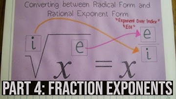 Exponent Rules Part 4: Radicals and Rational Exponents