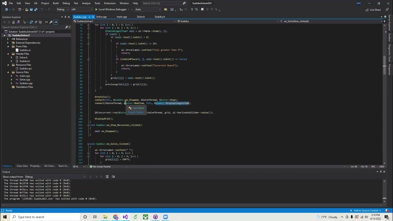 QT6 Sudoku GUI in C++ - YouTube