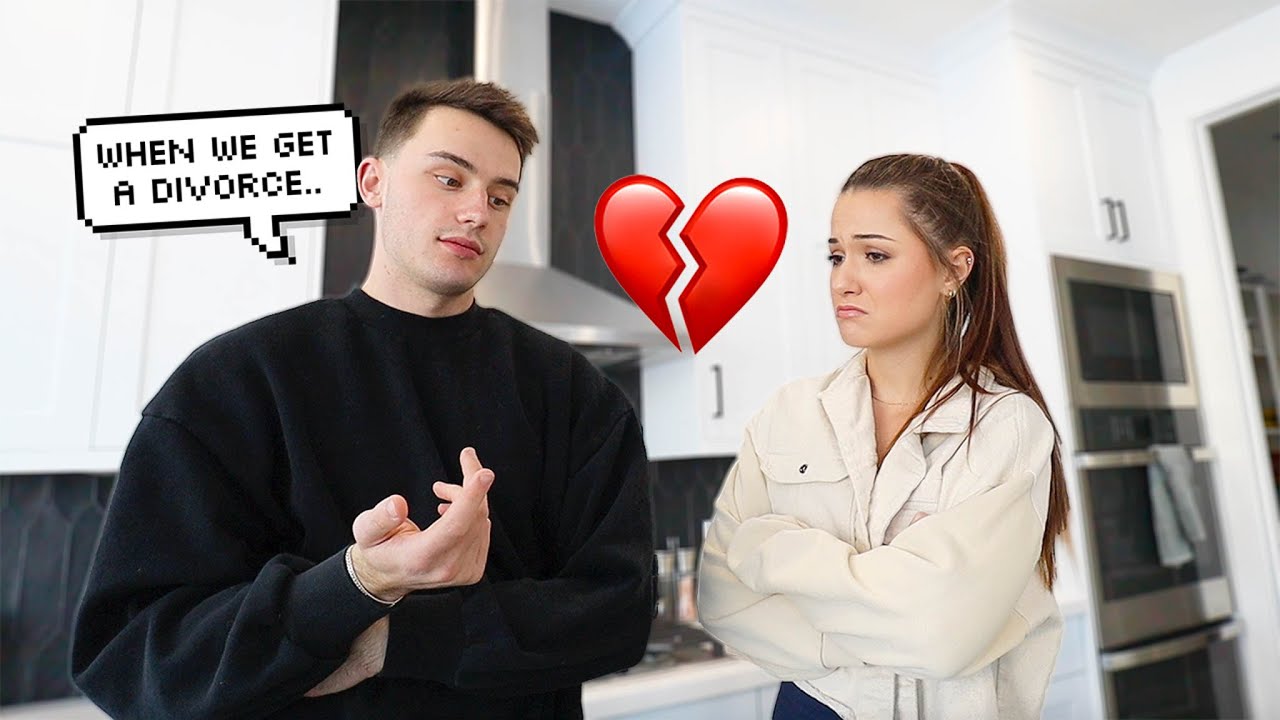 Saying "When We Get A Divorce" To See How My Wife Reacts!! - YouTube