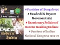 V68 swadeshi  boycott movement against partition of bengal 1905 spectrum modern history