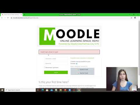 How to login in Google Account and Moodle