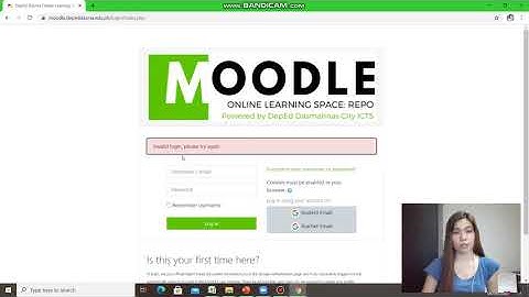 How to login in Google Account and Moodle