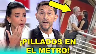 Javier Ruiz y Sarah Santaolalla, PILLADOS dándose amor en el metro