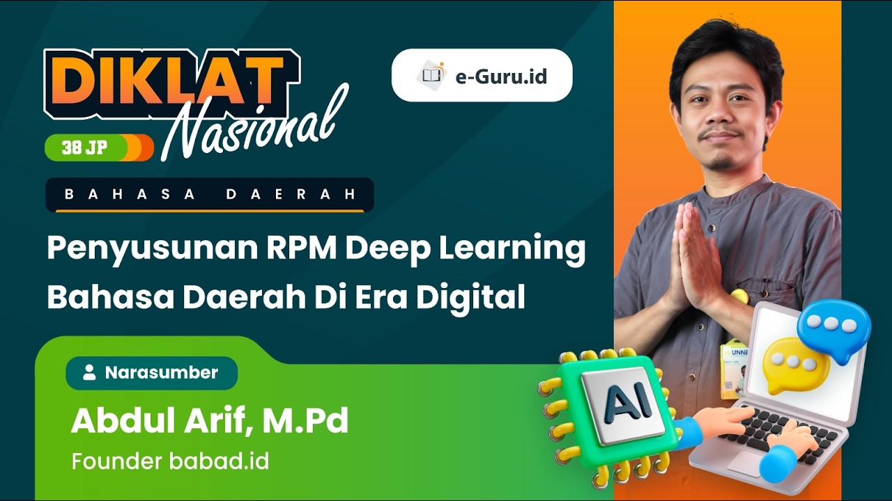 Komponen Rpm Deep Learning #1 Diklat Penyusunan RPM Deep Learning Bahasa Daerah di Era Digital ...