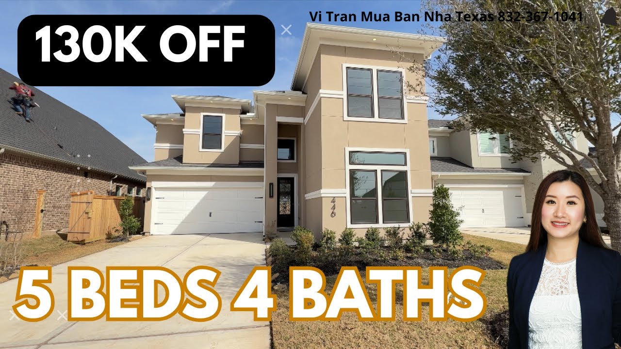 V730 - NHÀ MỚI GIẢM GIÁ 130K - KATY TX - MASTER PLAN THE GRANGE - NEW MARK HOMES SANG XỊN ĐẸP