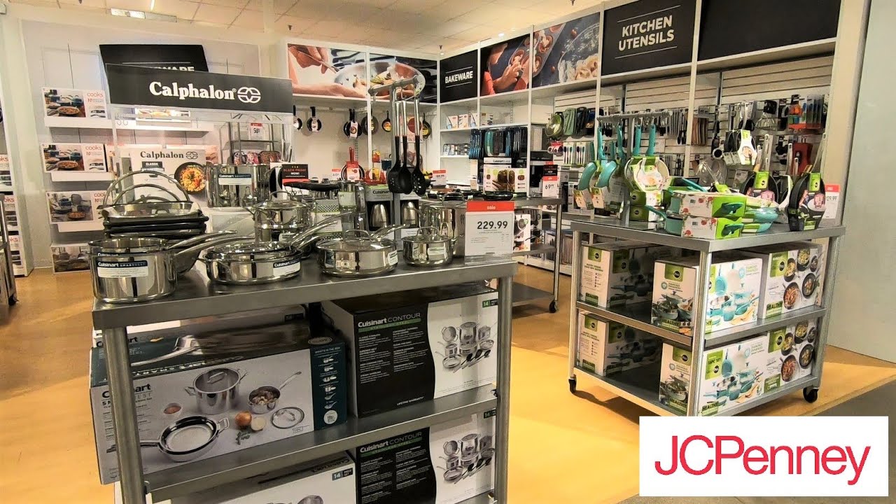 JC PENNEY KITCHEN COOKWARE POTS PANS FLATWARE KITCHENWARE SHOP WITH ME