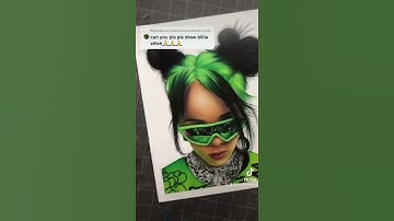 my BILLIE EILISH drawings! #Shorts