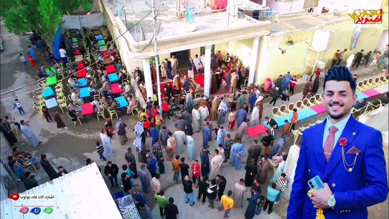 اكبر عرس شعبي في شمال البصره. زفاف الحبيب علي ابراهيم الحلفي بحظور شخصيات ووجهاء البصرة