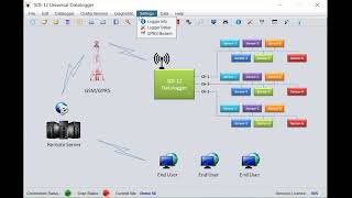 Sensor Configuration of ESDL-30 SDI-12 datalogger with ESDL-30 UNI application software screenshot 1