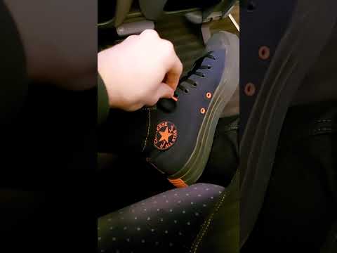 Converse and striped socks (Bored in a train)