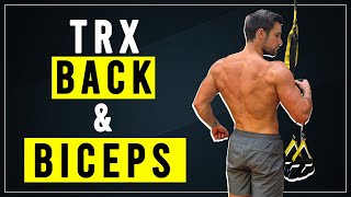 TRX BACK & BICEPS WORKOUT! Follow along workout in 9 minutes!...