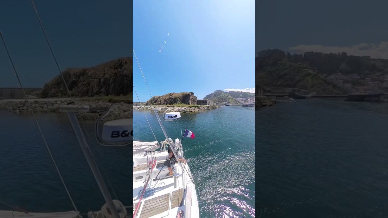 ⁣arrivée Cudillero Asturies #sailing