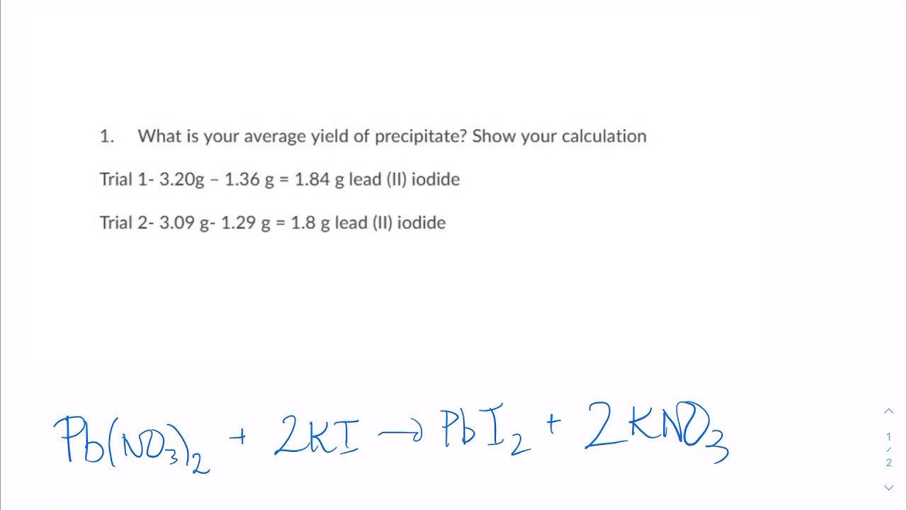 Finding Theoretical Yield - YouTube