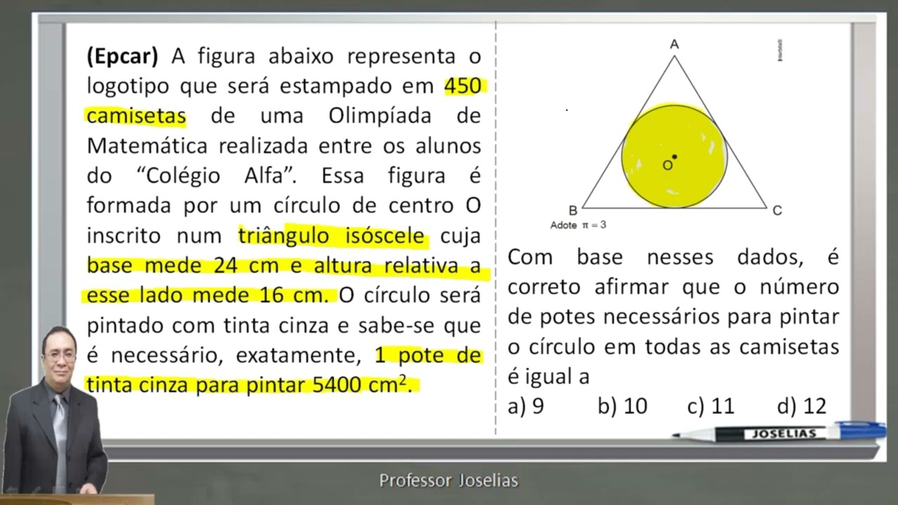 DÚVIDA RESPONDIDA EPCAR GEOMETRIA ÁREAS TRIÂNGULOS