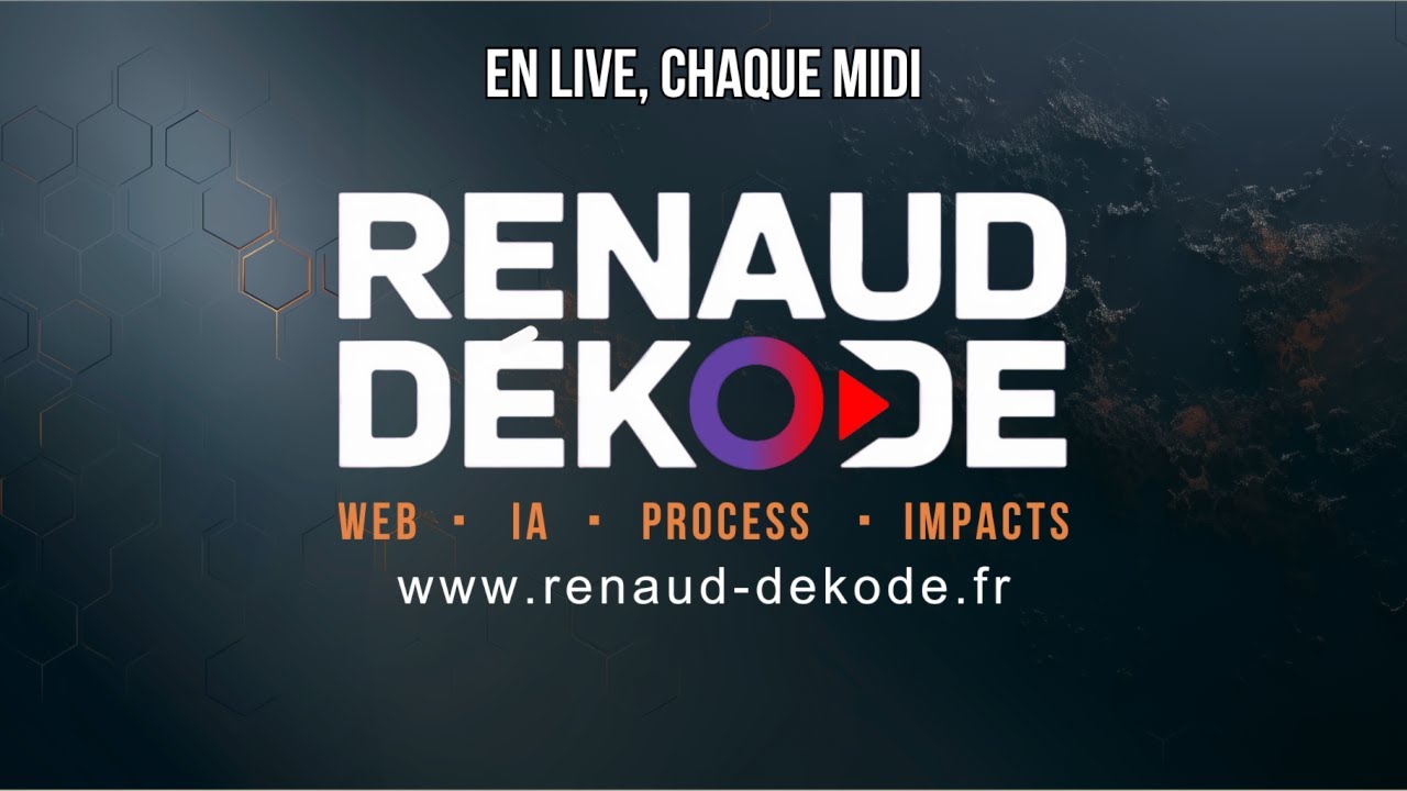 L'actualité tech du 03/06/2026 en Live sur Renaud Dékode