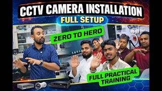 CCTV Camera installation Full Setup | Practical Class 1 | CCTV Installation Course