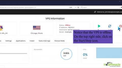 How to Start or Boot Your VPS Using Virtualizor   HostPinnacle