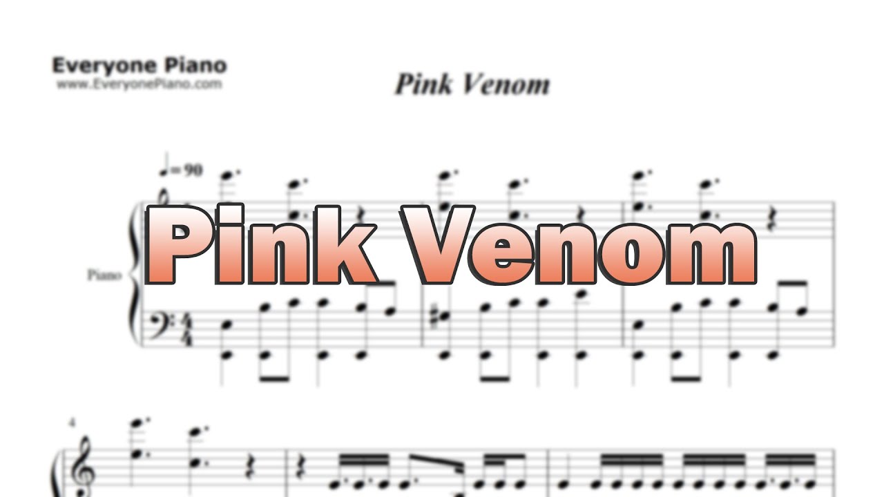 Pink Venom-Blackpink - Sheet Music in the Intro