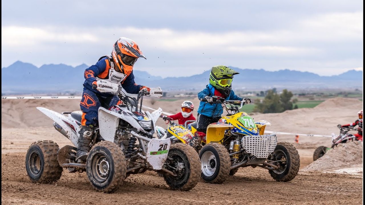 8 Year old PeeWee Quad Race - Yamaha Raptor 125 - 2nd Place - AZOP ...