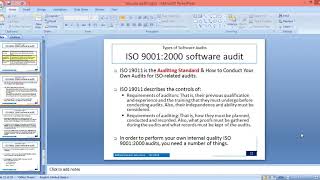 ISO 9001:2000 SOFTWARE Audit