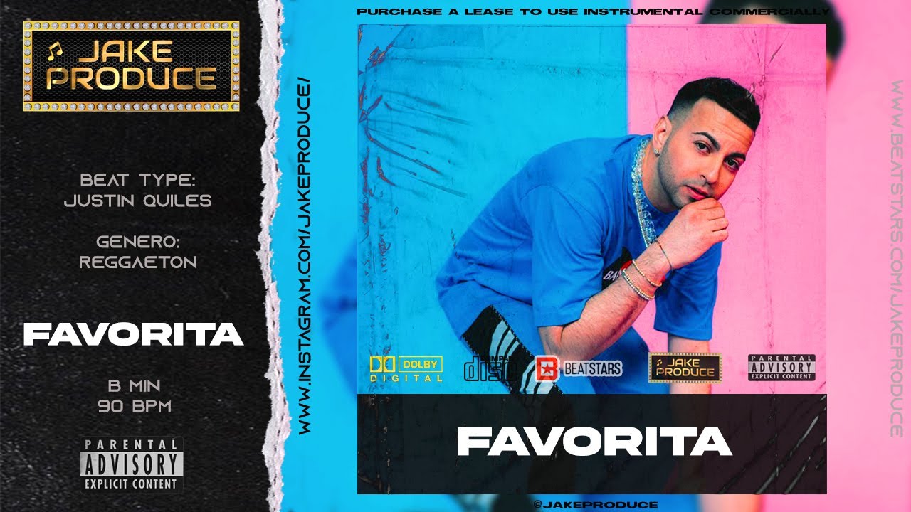 REGGAETON " FAVORITA " | Justin  Quiles Type Beat 🚀