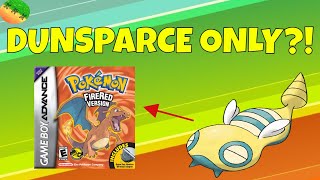 Can I Beat Pokemon Fire Red with Only a Dunsparce? Pokemon Fire Red DunLocke (Dunsparce Challenge)