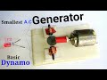 How to make a smallest generator, or homemade Dynamo, or Basic A.C generator, or motor generator,